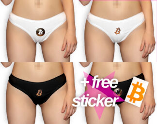 Gold Brand Bitcoin Thongs/Knickers